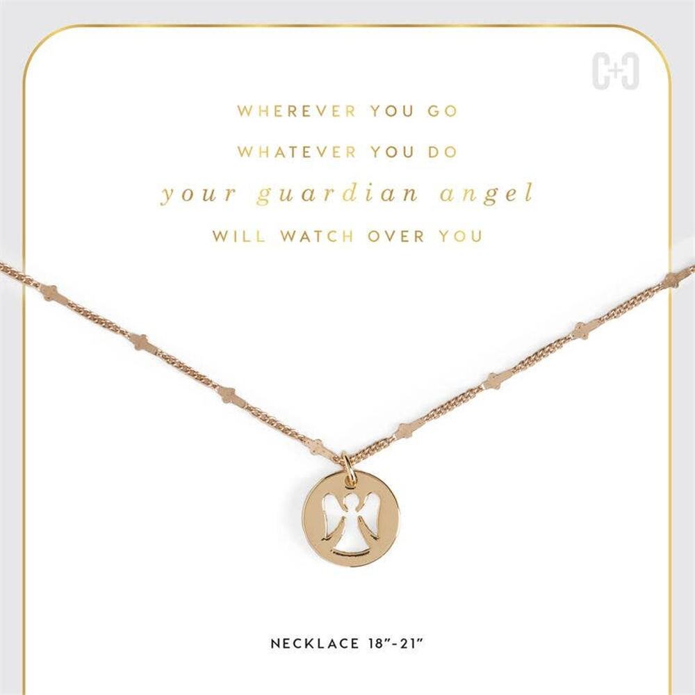 Guardian Angel Necklace Gold